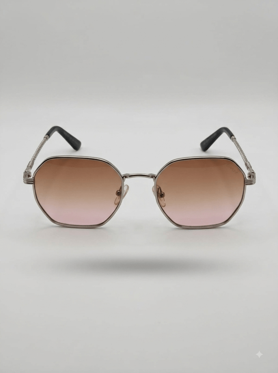 Chasham e Noor Hexagon Sunset Gradient Sunglasses