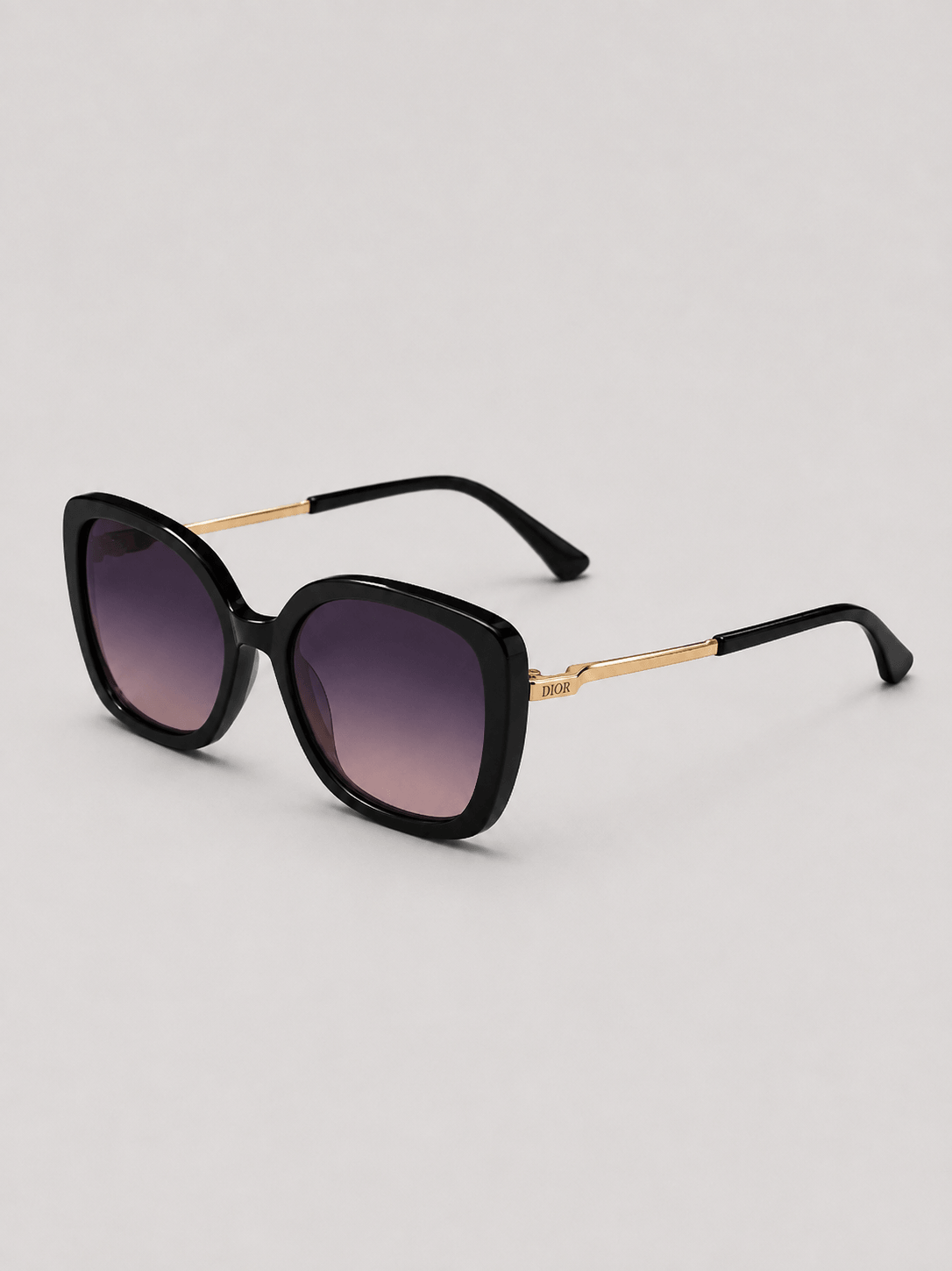Oversized Cat-Eye Gradient Sunglasses