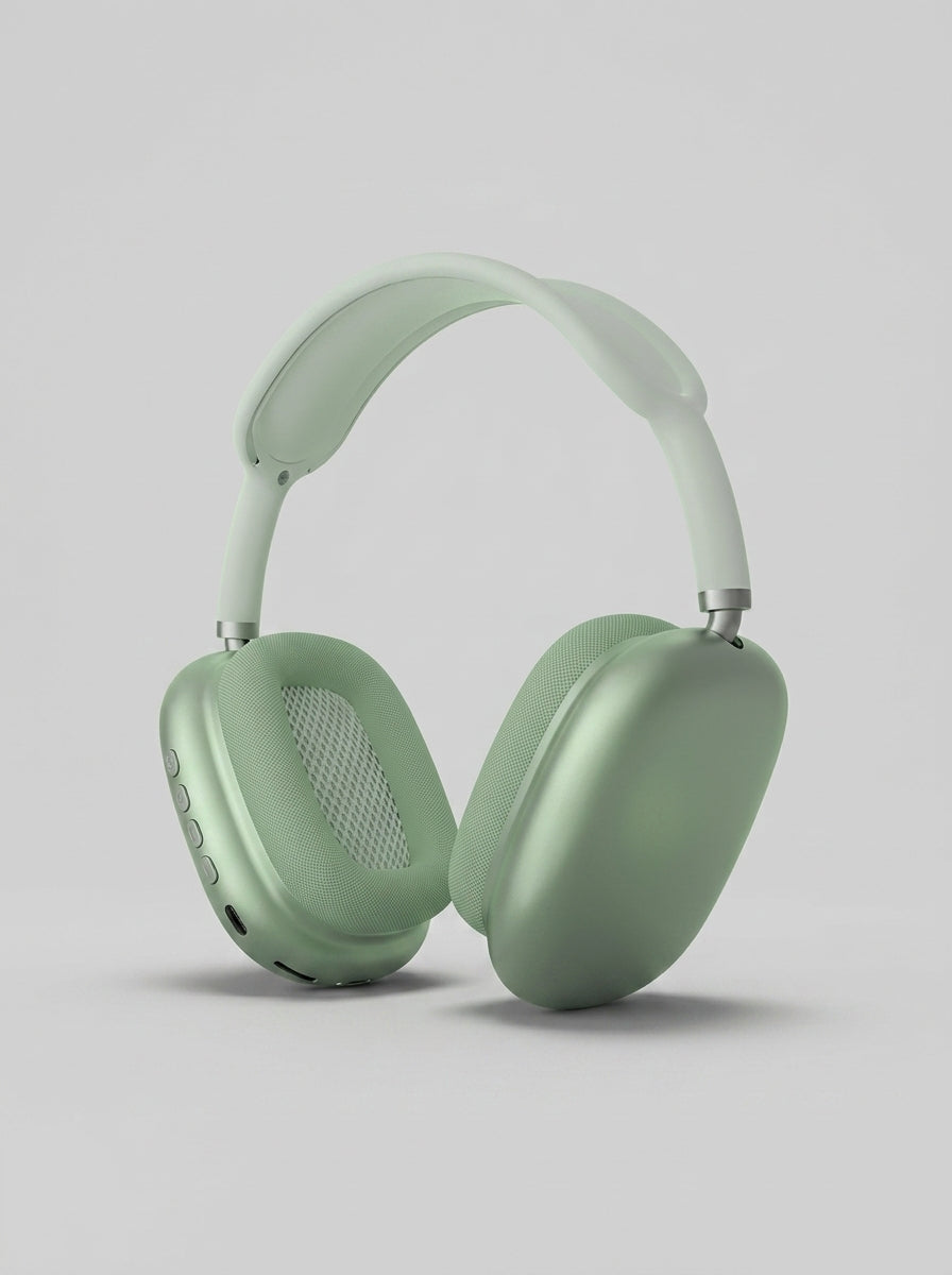P9 Wireless Bluetooth Headphones – Over-Ear Stereo Headset with Mic (Green)