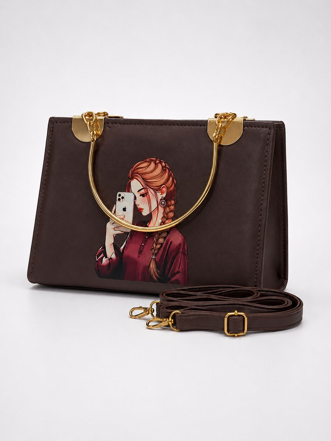Women's iPhone Print Handbag 