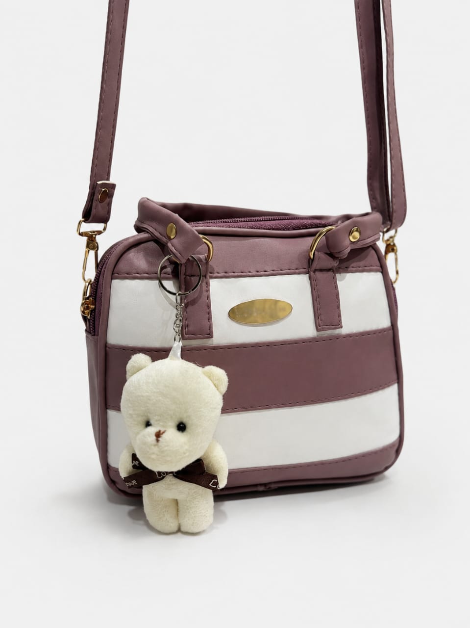  Bear Keychain Crossbody Bag