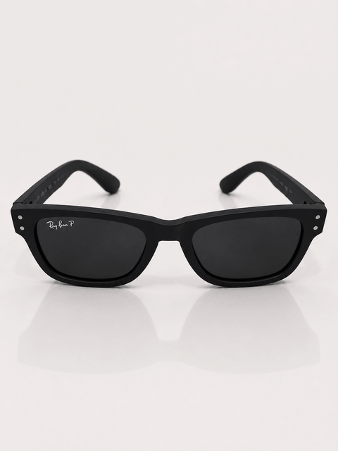 Black Polarized Wayfarer Sunglasses – Premium Matte Frame, Universal Fit - ainfonline