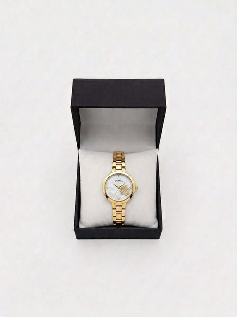 Blooming Gold Watch – Elegant Charm for Every Occasion - ainfonline