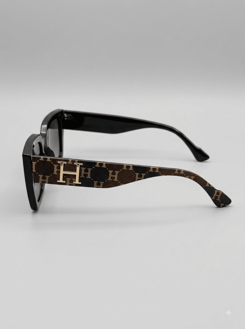 Hermes Classic Black Oversized Sunglasses - CN001 - ainfonline