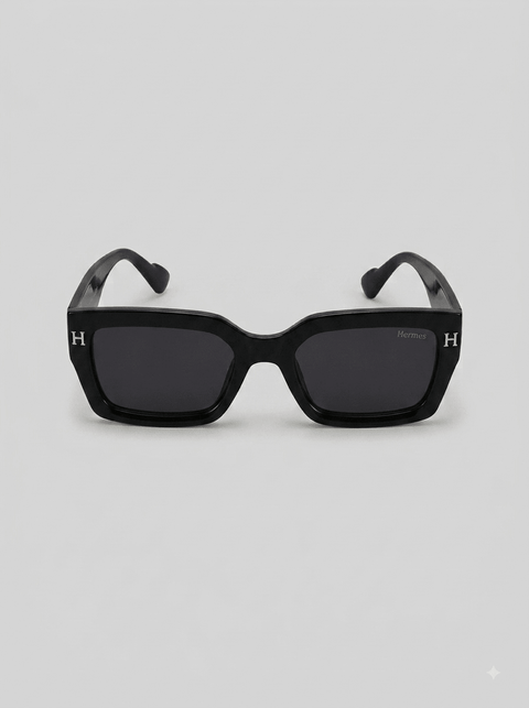 Hermes Classic Black Oversized Sunglasses - CN001 - ainfonline