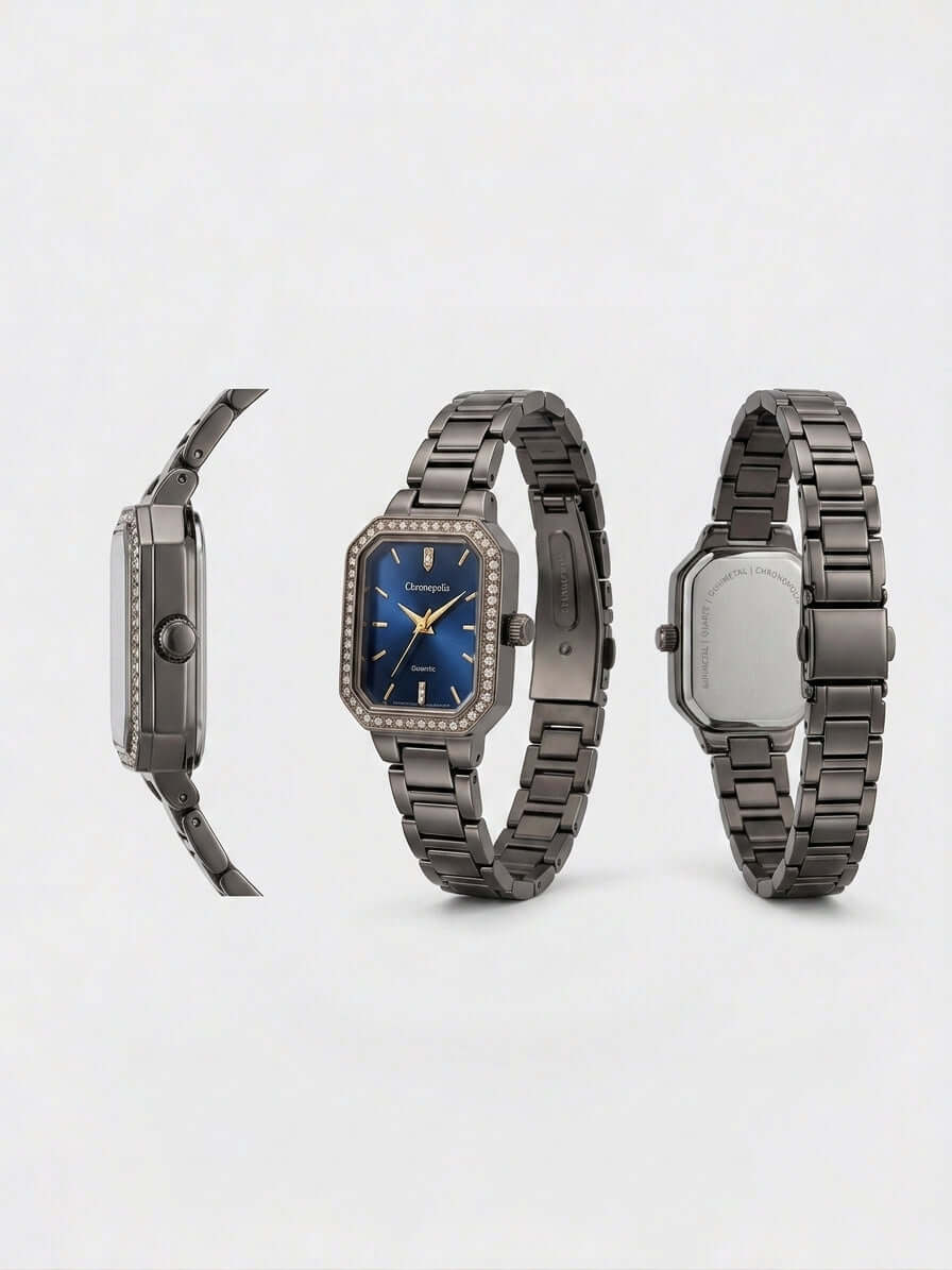 Midnight Blue Classic Watch– Effortless Elegance for Every Moment - ainfonline
