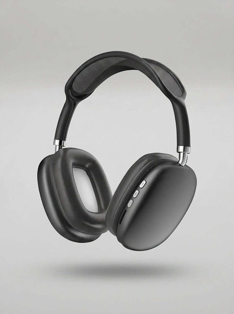 P9 Wireless Bluetooth Headphones – Over-Ear Stereo Headset with Mic (Black) - ainfonline