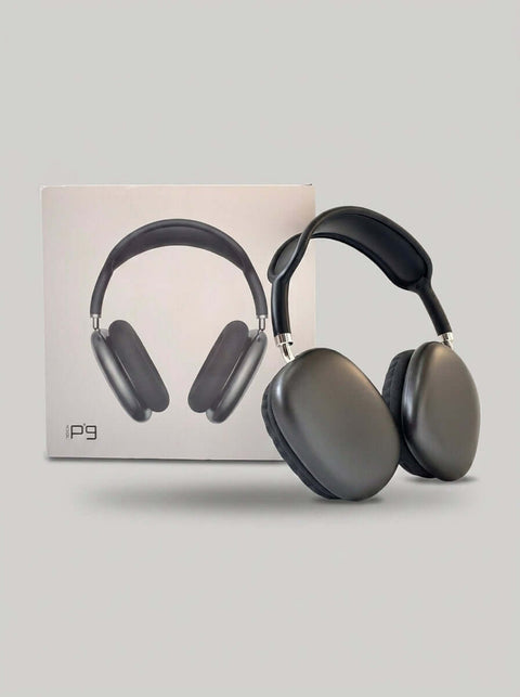 P9 Wireless Bluetooth Headphones – Over-Ear Stereo Headset with Mic (Black) - ainfonline